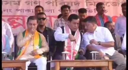 সৰ্থেবাৰী: সৰ্থেবাৰীৰ বনিয়াকুছিত বিজেপিৰ নিৰ্বাচনী প্ৰচাৰ চলালে কেন্দ্ৰীয় মন্ত্ৰী সৰ্বানন্দ সোণোৱালে