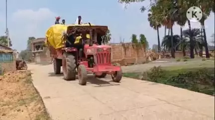 बसंतराय: बसंतरय FCI गोदाम वसंत राय से ट्रैक्टर द्वारा ओवरलोड अनाज की ढुलाई जारी, प्रशासन मौन