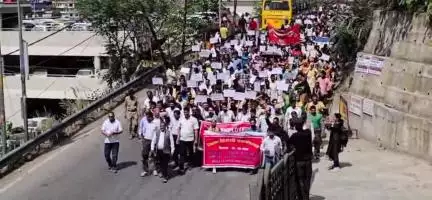 सराहन: विद्युत विभाग के कर्मचारियों, अधिकारियों व पेंशनरों ने अपनी मांगों को लेकर किया रैली का आयोजन, भारी संख्या में पहुंचे