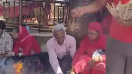 स्वारघाट: मंगलवार को नैना देवी माता के दरबार में 20 हजार श्रद्धालुओं ने माता का लिया आशीर्वाद