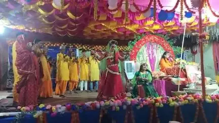 महागामा कित्तापथार गांव में दीदी मां साध्वी वृंदा अवस्थी जी भागवत कथा श्रवण कराते हुए #rameshyadav