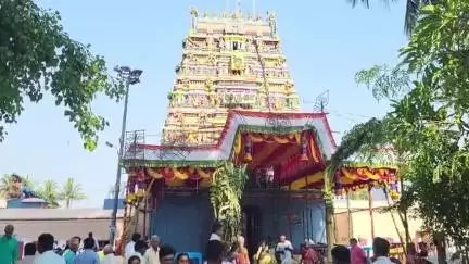 வாலாஜாபாத்: இளையனார்வேலூரில் உள்ள பாலசுப்பிரமணிய சுவாமி திருக்கோயிலில் திருத்தேர் உற்சவம் நடைபெற்றது