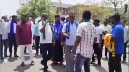ಚಿಂಚೋಳಿ: ಪಟ್ಟಣಕ್ಕೆ ಆಗಮಿಸಿದ ಒಳ ಮೀಸಲಾತಿ ಜಾರಿಗಾಗಿ ಕ್ರಾಂತಿಕಾರಿ ರಥಯಾತ್ರೆ