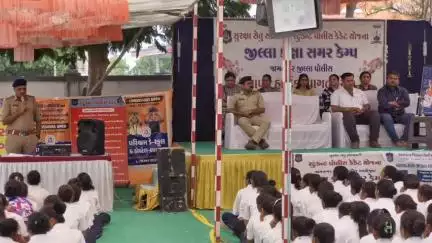 લાલપુર: લાલપુર ખાતે આજરોજ જિલ્લા કક્ષાના સમર કેમ્પનું આયોજન કરવામાં આવ્યું