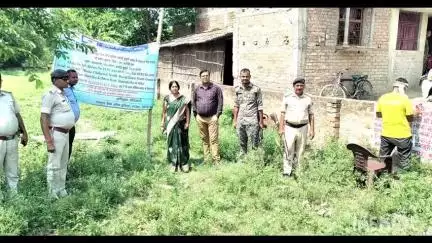 सहदेई बुजुर्ग: सेंट्रल बैंक ऑफ इंडिया की सहदेई बूजुर्ग शाखा ने बंधक संपत्ति का भौतिक बंदोबस्ती कराया