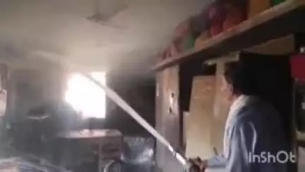 दौसा: दोसा के पीडब्ल्यूडी कार्यालय के रिकॉर्ड रूम में लगी आग, फाइलें जलकर हुईं राख