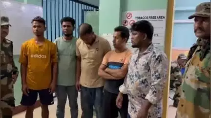 সোনামুড়া: নজুরপাড়া সীমান্তে গ্রেপ্তার 4 বাংলাদেশী ও 1 ভারতীয় টাউট, পেশ আদালতে