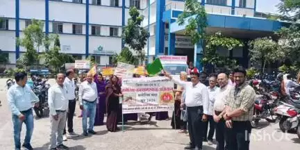 कुक्षी: सिविल अस्पताल कुक्षी में वेक्टर जनित रोग नियंत्रण कार्यक्रम के तहत मलेरिया रथ रवाना