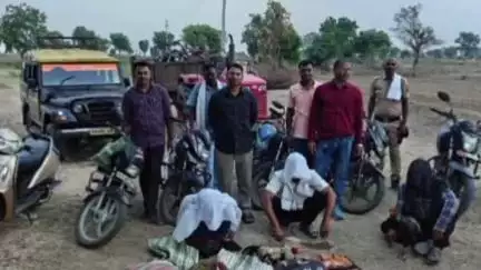 मूल: चेक फुटाना येथे मुल पोलीसांची कोंबडा बाजार जुगारावर धाड ३ आरोपी अटक तर १० आरोपी फरार : काळी पिवळी सह १० दुचाकी जप्त