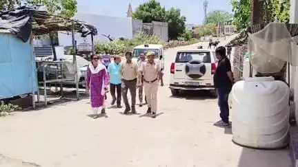 बेगुं: उपखंड अधिकारी मनस्वी नरेश ने नगर के वार्ड नंबर-22 सूलीमंगरा का किया निरीक्षण