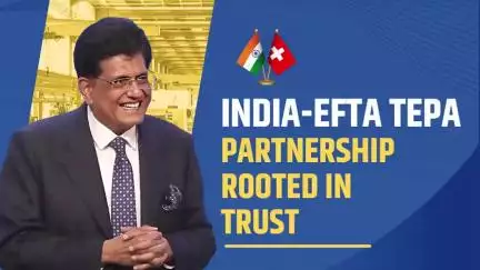India - EFTA nations 🇮🇳 🇨🇭 🇳🇴 🇱🇮 🇮🇸

Embarking on a new era of partnership rooted in trust!