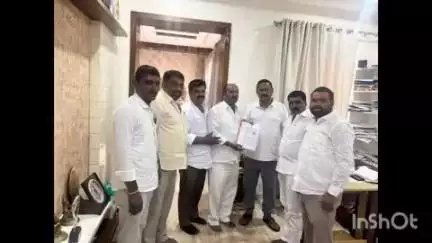 నవాబ్​పేట: మండల కాంగ్రెస్ పార్టీ అధ్యక్ష పదవిని ఇగ్బాల్‌కు ఇవ్వాలని జిల్లా అధ్యక్షుడికి నవాబుపేట కాంగ్రెస్‌ నాయకులు వినతి