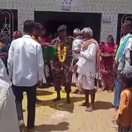ಹಾನಗಲ್: ಯಲಿವಾಳ ಗ್ರಾಮದಲ್ಲಿ ಅಗ್ನಿವೀರ ಯೋಧನಿಗೆ ಸ್ವಾಗತ, ಮೆರವಣಿಗೆ