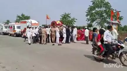 रिसोड: चिंचांबापेन येथून संत गजानन महाराज यांचे पालखीचे रिसोड तालुक्यात आगमन