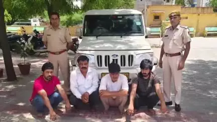बुहाना: मोई गांव में शराब ठेका जबरन बंद करवाने के मामले में हिस्ट्रीशीटर समेत 4 आरोपी गिरफ्तार