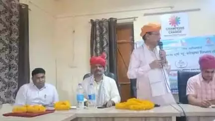 पीपलू: डारडातुर्की में वंदे गंगाजल संरक्षण जन अभियान के तहत आयोजित कार्यक्रम में विधायक रामसहाय वर्मा ने की शिरकत