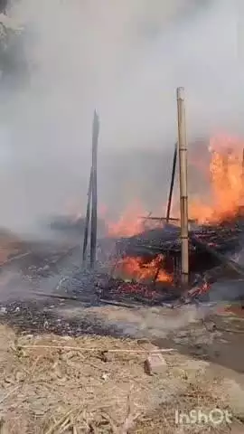 दरियापुर: जामिनपुर गांव में आग लगने से आभूषण व नगद जलकर राख, जानवर भी झुलसे