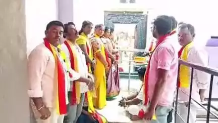 ಗದಗ: ಸಮೃದ್ಧ ಮಳೆ-ಬೆಳೆಗೆ ಕರವೇಯಿಂದ ಪಂಚಾಕ್ಷರಿ ಮಠದಲ್ಲಿ ವಿಶೇಷ ಪೂಜೆ