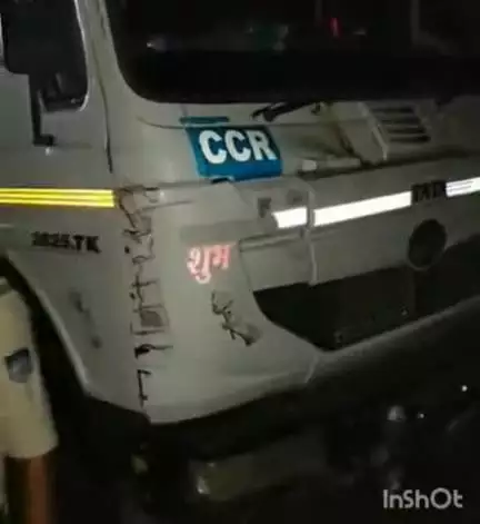 चितरंगी: चितरंगी पुलिस टीम ने झोको चेक पोस्ट से अवैध रेत से लदा हाईवा वाहन ज़ब्त किया