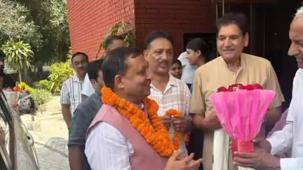 बंगाणा: अखिल भारतीय वालीबॉल फेडरेशन के अध्यक्ष वीरेंद्र कंवर का चंडीगढ़ में स्वागत किया गया