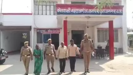 सगड़ी: महराजगंज थाना की पुलिस टीम ने शिवपुर से दहेज हत्या के मामले में वांछित 3 आरोपियों को गिरफ्तार कर जेल भेजा