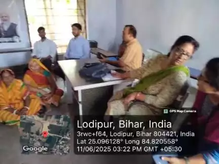 पंचायत स्तरीय शारदीय कृषि जन कल्याण चौपाल एवम विकसित कृषि संकल्प अभियान लोदीपुर निघवं पंचायत