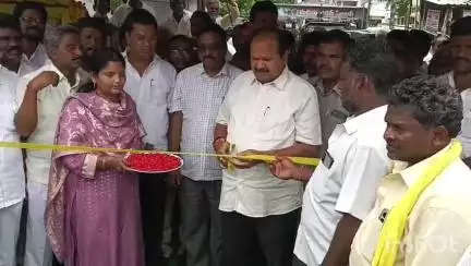 10 లక్షల తో నిర్మించిన నూతన సిమెంట్ రోడ్డును ప్రారంభించిన : సత్తెనపల్లి ఎమ్మెల్యే కన్నా