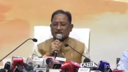रायपुर: रायपुर न्यू सर्किट हाउस में मुख्यमंत्री ने प्रेस वार्ता कर केंद्र सरकार की 11 साल की उपलब्धियों की दी जानकारी