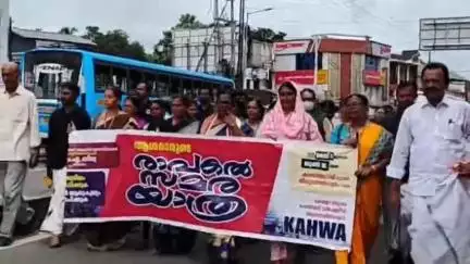 പത്തനാപുരം: ആശമാരുടെ രാപ്പകല്‍ സമരയാത്ര ജില്ലയില്‍, പത്തനാപുരത്ത് ജില്ലാതല ഉദ്ഘാടനം നടന്നു