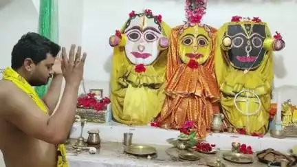 पीरटांड: पालगंज स्थित भगवान जगन्नाथ मंदिर में भगवान जगन्नाथ की पूजा-अर्चना की गई