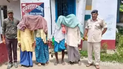मेहरमा: बलबड्डा थाना पुलिस ने चार वारंटी को किया गिरफ्तार, 10 वर्षों से फरार था, भेजा जेल