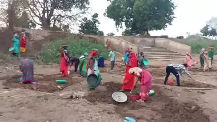 मस्तुरी: ग्राम पंचायत कटनई में मनरेगा के तहत ग्रामीण क्षेत्रों में जरूरतमंदों को लगातार मिल रहा है काम