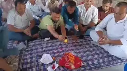 શહેરમાં સોમનાથ પ્રજાપતિ ધર્મશાળા પ્રમુખ, સમાજ પ્રમુખ તેમજ અગ્રણીઓ સાથે શ્રીબાઇ માતાજીનો ધ્વજારોહણ કર્યુ