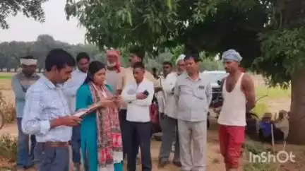 नानपारा: बलहा वीडियो ने बलहा गांव का किया निरीक्षण, अनियमितता मिलने पर कार्य किया निरस्त