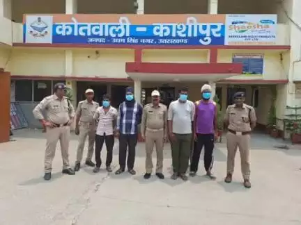 काशीपुर: काशीपुर कोतवाली पुलिस ने चार वारंटियों को अलग-अलग स्थानों से किया गिरफ्तार