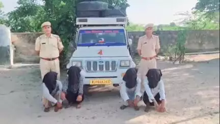 पाली: ऑपरेशन खुलासा के तहत गुडाएंदला थान पुलिस ने चार शातिर चोरों को गिरफ्तार किया
