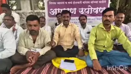 कसबे तडवळे येथील एसपी शुगर कडे शेतकऱ्यांचे उस बिल थकले,शेतकऱ्यांचे जिल्हाधिकारी कार्यालयासमोर आमरण उपोषण