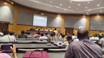 ଛତ୍ରପୁର: ରୁଷିକୂଲ୍ଯା ସମ୍ମିଳନୀ କକ୍ଷରେ ଜିଲ୍ଲା ସ୍ତରୀୟ ବିପର୍ଯ୍ୟୟ ପରିଚାଳନା ଅଭ୍ଯାସ ବୈଠକ ଅନୁଷ୍ଠିତ