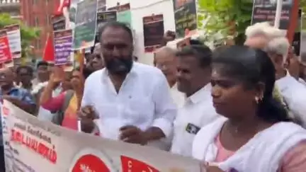 புரசைவாக்கம்: "கூடுதல் தொகுதியை திமுகவிடம் கேட்டுபெறுவோம்" - பிராட்வே குறளகம் அருகில் CPI(M) மாநில செயலாளர் சண்முகம் பேட்டி