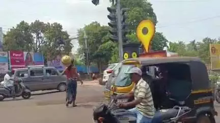 रत्नागिरी: शहरातील जेल नाका येथे यमाचे झाले दर्शन, वाहतूक नियमाविषयी रोटरी क्लब रत्नागिरी आणि शहर वाहतूक शाखेची जनजागृती मोहीम