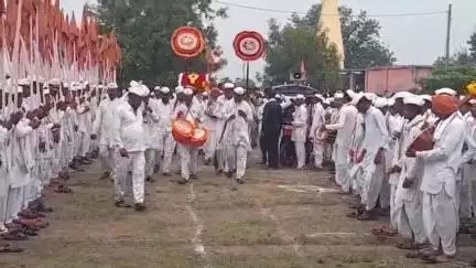 रिसोड: शहरात श्री संत गजानन महाराज पालखीचे जोरदार स्वागत
