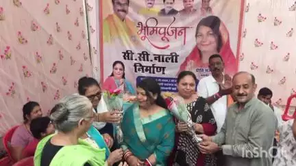 कटनी नगर: माधवनगर में जलभराव से मिलेगी निजात, महापौर ने किया भूमिपूजन, ₹19 लाख से होगा नाली निर्माण