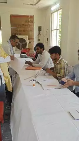 नदबई: नदबई नगर पालिका के मीटिंग हॉल में दिव्यांग चिन्हीकरण एवं सहायक उपकरण वितरण के लिए पंजीयन शिविर का आयोजन