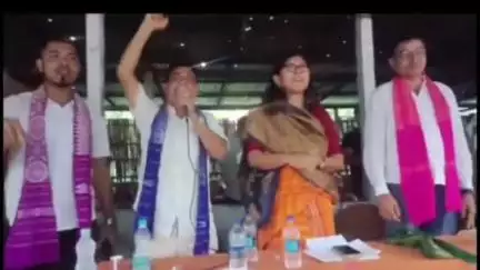 কোকৰাঝাৰ ভাগ: পৰ্বতঝোৰাত  ব্লক বিপিএফ দলৰ এখন খাংগঠনিক সভা অনুষ্ঠিত পাৰিষদ মুন মুন ব্ৰহ্ম উপষ্ঠিত