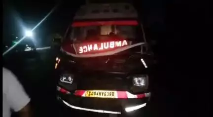 लखनादौन: धूमा बाईपास के पास मवेशियों से टकराई 108 एम्बुलेंस, पायलट और ईएमटी बाल-बाल बचे