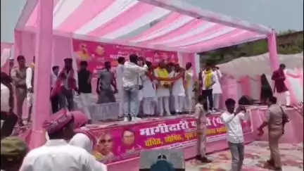 आज़मगढ़: मंत्री ओमप्रकाश राजभर ने कहा, सपा सुप्रीमो अखिलेश यादव और राहुल गांधी पाकिस्तान का पानी पीकर विरोध करते हैं