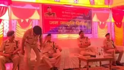बाड़मेर: बाड़मेर के पुलिस थाना सदर में नशे के विरोध में जन जागृति शिविर का आयोजन, जोधपुर रेंज के आईजी रहे उपस्थित