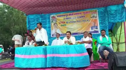 লাভপুর: সাংস্কৃতিক অনুষ্ঠানের মধ্য দিয়ে লাভপুরের রাজারামপুর গ্ৰামে ধর্মরাজ পুজো ও মেলার উদ্বোধন করলেন বিশিষ্ট ব্যক্তিবর্গরা