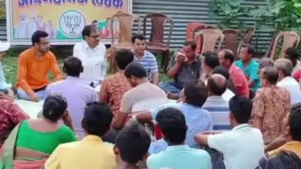তেহট্ট ২: পলাশীপাড়া বিধানসভার চাঁদের ঘাটে বিজেপির  পলাশীপাড়া ১ নম্বর মন্ডলের সংগঠনিক বৈঠক