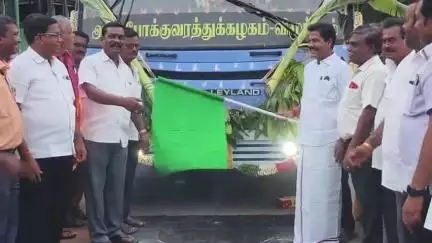 திருத்தணி: திருத்தணியிலிருந்து நல்லாட்டூர் பகுதிக்கு புதிய பேருந்து சேவையை MLA சந்திரன் தொடங்கி வைத்தார்